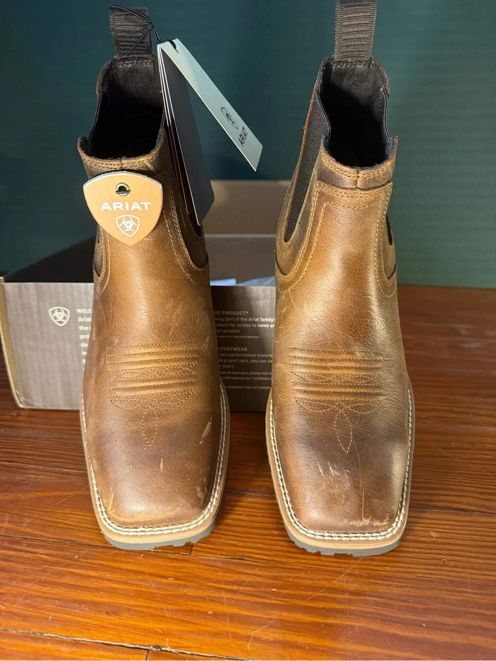 Ariat Men's Brown Leather Hybrid Low Boy Boot